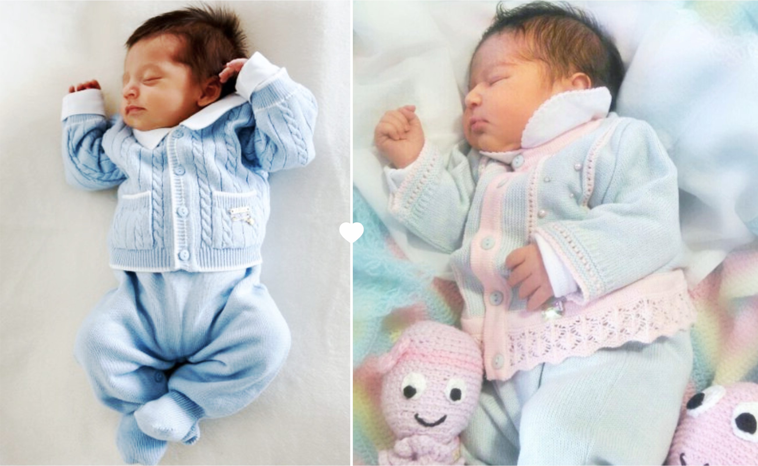 Saída de maternidade Baby love: camisola, jardineiras e touca